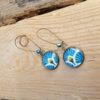 Boucles d'oreilles en tissu japonais