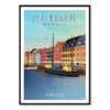 Affiche Copenhague - Nyhavn - Danemark