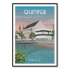 Affiche Quimper - les quais