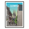 Affiche Quimper - rue du Lycée