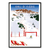 Affiche Val d'Isère - Piste de Bellevarde