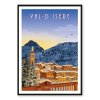 Affiche Val d'Isère - Le village