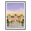Affiche Le château de Fontainebleau vu de l'escalier