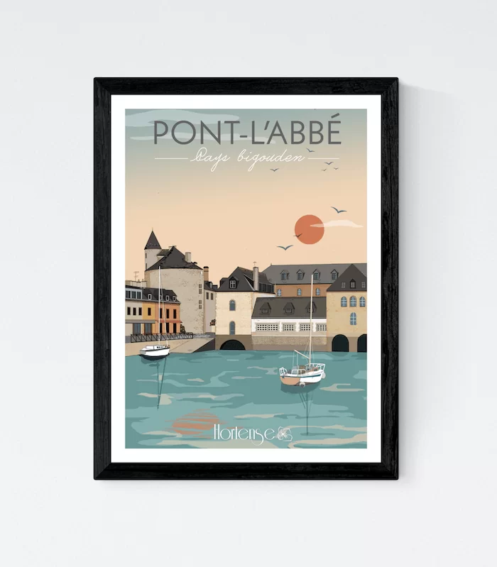 Affiche Pont l'Abbé - Pays Bigouden