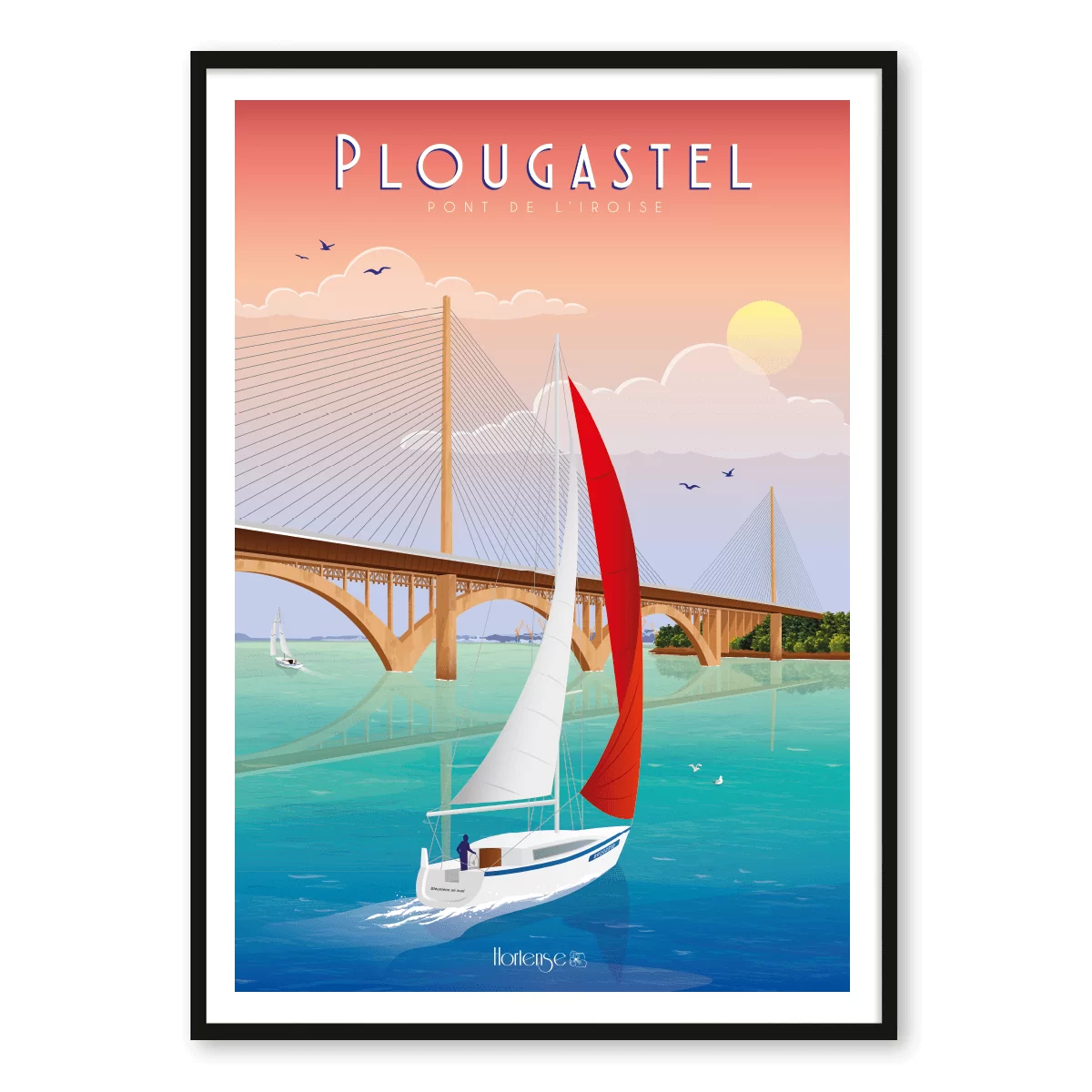 Affiche Plougastel - Pont de l'Iroise