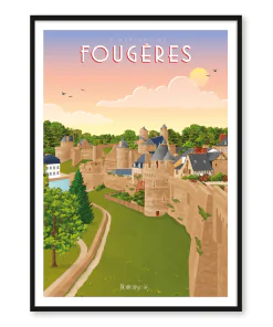 Affiche Le château de Fougères