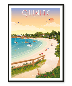 Affiche Quimiac - La plage du Toul'Ru