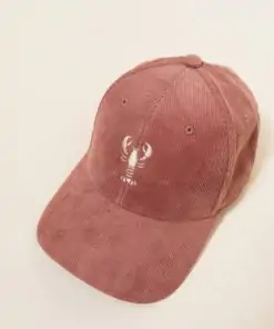 casquette en velour/homard